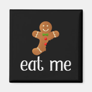 Eet Mij Peperkoek Man Grappige Kerstmis  Magneet