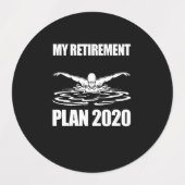 Eet mijn bubbels grappig zwembriem labels (Design 2)