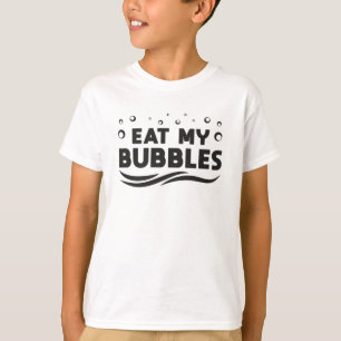 Eet mijn bubbels Zwemmer Zwemwater Zwembad T-shirt
