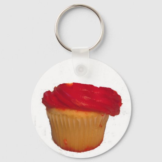 Eet mijn Cupcake Sleutelhanger (Voorkant)