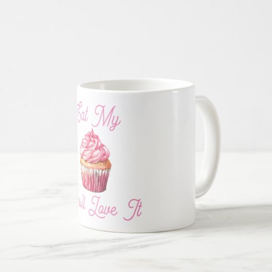 Eet mijn muffin koffie Mok (Voorkant rechts)