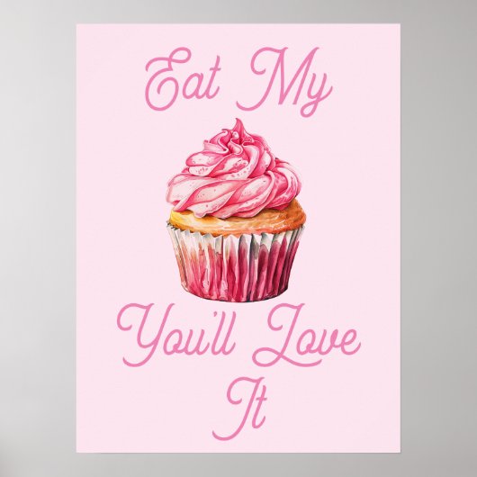 Eet mijn muffin Poster (Voorkant)