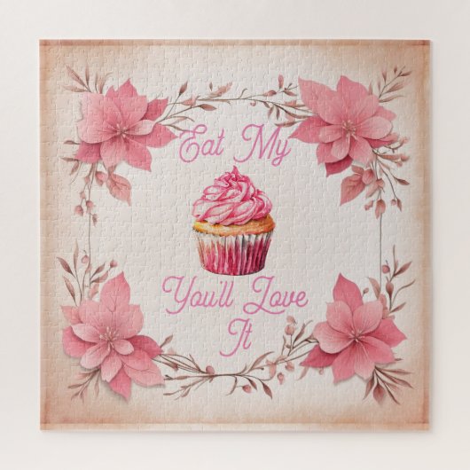 Eet mijn muffin puzzel (Verticaal)