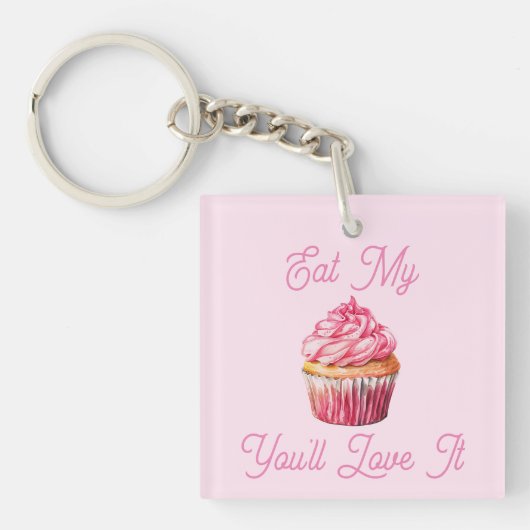 Eet mijn muffin Sleutelhanger (voorkant)