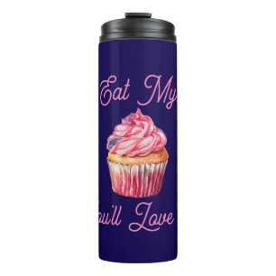 Eet mijn muffin thermische tuimelaar thermosbeker