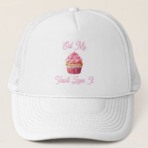 Eet mijn muffin trucker hoed pet