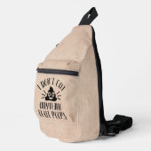 Eet niets dat poeps, Vegan Sling Bag (Rechterhoek)