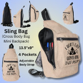 Eet niets dat poeps, Vegan Sling Bag