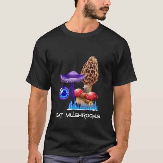 Eet paddenstoelen t-shirt (Voorkant)