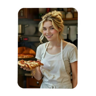 Eet Pizza Foto Personaliseren Aanpassen Magneet