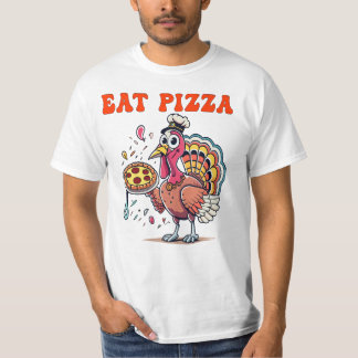 EET pizza grappig eten pizza kalkoen leuk Thanksgi T-shirt