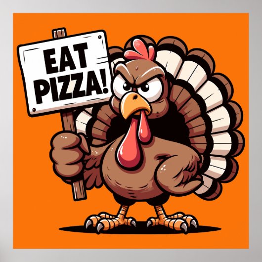 Eet Pizza Turkije Poster (Voorkant)