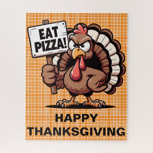 Eet Pizza Turkije Puzzel (Verticaal)