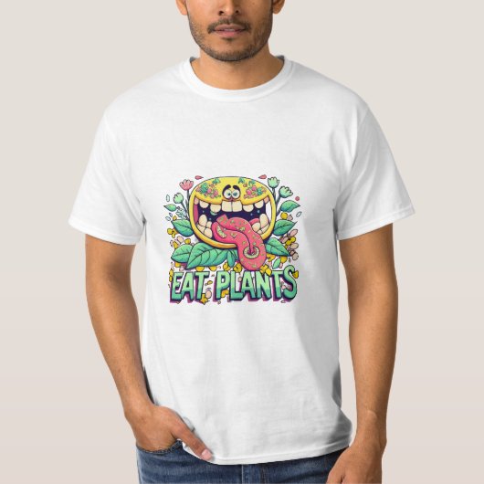 Eet Planten T-shirt (Voorkant)