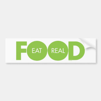Eet Real Food Bumpersticker
