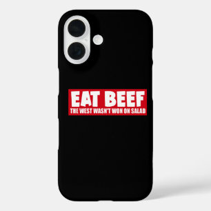 Eet Rundvlees De West Werd Niet Gewonnen Op Salade iPhone 16 Hoesje