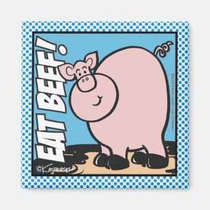 Eet rundvlees! magneet