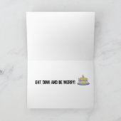 Eet, sla en wees vrolijk! kaart (Binnen)