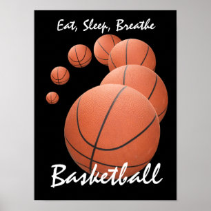 Eet, Slaap, Adem...Basketball Poster