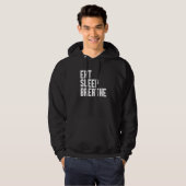 Eet Slaap Ademen Hoodie (Voorkant volledig)