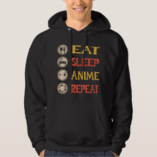 Eet Slaap Anime Herhaal Anime T Cadeau Hoodie