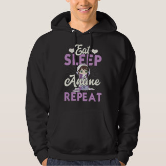 Eet Slaap Anime Herhaal Japanse Manga Liefhebber C Hoodie
