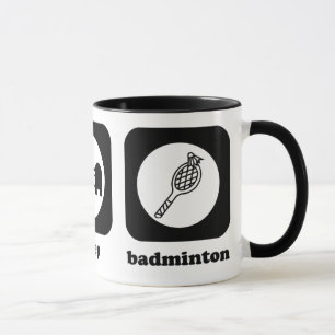 Eet. Slaap. Badminton. Mok