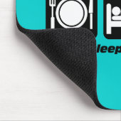 eet slaap badminton muismat (Hoek)