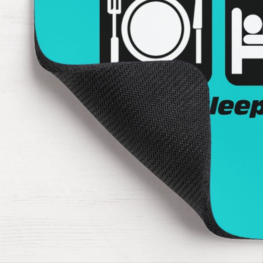 eet slaap badminton muismat (Hoek)