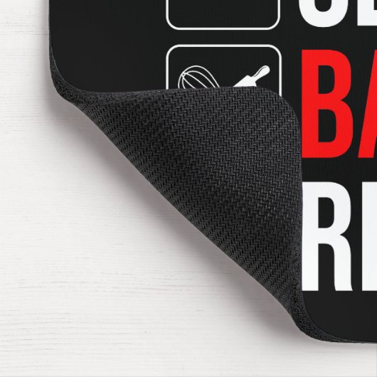 Eet. Slaap. Bak. Herhaal Muismat (Hoek)