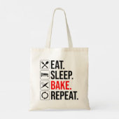 Eet. Slaap. Bak. Herhaal Tote Bag (Achterkant)