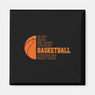 Eet. Slaap. Basketbal. Herhaal. Basketball Player Magneet