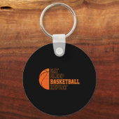 Eet. Slaap. Basketbal. Herhaal. Basketball Player Sleutelhanger (Voorkant)