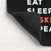 Eet Slaap Basketbal Herhaal Speler Coach Hooper Muismat (Hoek)