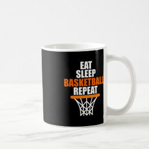 Eet. Slaap. Basketbal. Herhaal. voor basketbal fa Koffiemok