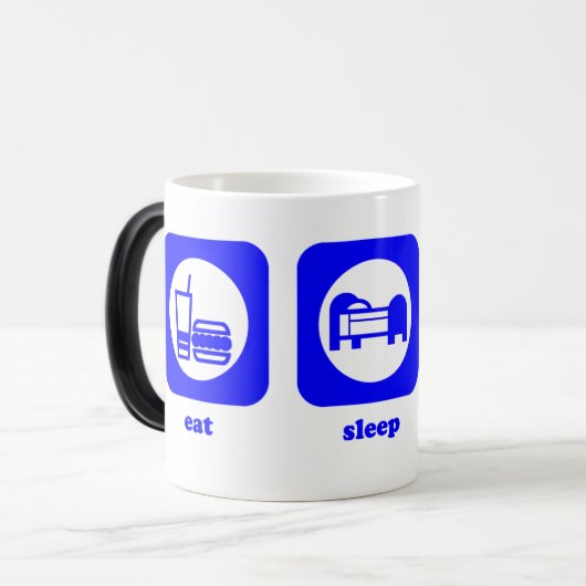 Eet. Slaap. Bike. Mok (Voorkant links)