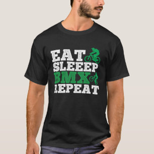 Eet Slaap BMX Herhaal BMX Rider T-shirt