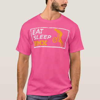 Eet Slaap BMX Herhaal Fietsraces T-shirt