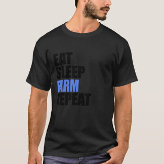 Eet Slaap Boerderij Herhaal Farmer Farming Video G T-shirt