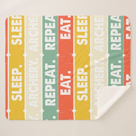 Eet Slaap Boogschieten Herhaal Deken (Voorkant (horizontaal))