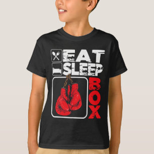 Eet Slaap Boxen - Boksliefhebber Gym Boxer Kickbok T-shirt