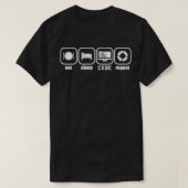 Eet Slaap Code Herhaal Grappige Programmeur Grappi T-shirt (Design voorkant)