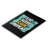 Eet, Slaap, Code herhalen Notitieboek (Linkerzijde)
