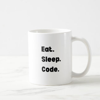Eet Slaap Code Mok – Motiverend Cadeau voor Softwa