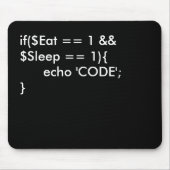 Eet. Slaap. Code Muismat (Voorkant)