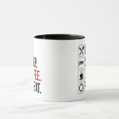 Eet. Slaap. Coffee. Herhaal Mok (Midden)