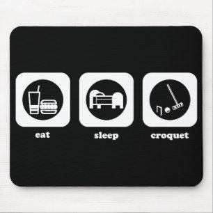 Eet. Slaap. Croquet. Mousepad Muismat