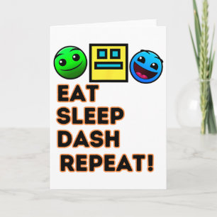 Eet Slaap Dash Herhaal Video Game Geometrie Video  Kaart