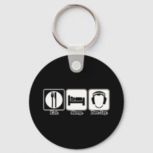 eet slaap dee jay sleutelhanger