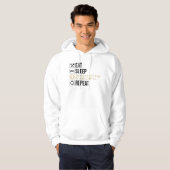 Eet. Slaap. Denk aan het Romeinse Rijk. Herhaal. Hoodie (Voorkant volledig)